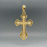 Estate 18K Y Gold 53.8mm Crucifix Pendant - Walter Bauman Jewelers