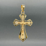 Estate 18K Y Gold 53.8mm Crucifix Pendant - Walter Bauman Jewelers