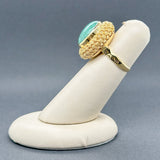 Estate 18K Y Gold 6.09ct Nephrite Cocktail Ring - Walter Bauman Jewelers