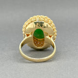 Estate 18K Y Gold 6.09ct Nephrite Cocktail Ring - Walter Bauman Jewelers