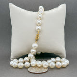 Estate 18K Y Gold 7.5-8.0mm 16” Akoya Pearl Necklace - Walter Bauman Jewelers