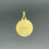 Estate 18K Y Gold Saint Andrew Medal Pendant - Walter Bauman Jewelers