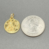 Estate 18K Y Gold Saint Andrew Medal Pendant - Walter Bauman Jewelers