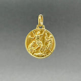 Estate 18K Y Gold Saint Andrew Medal Pendant - Walter Bauman Jewelers