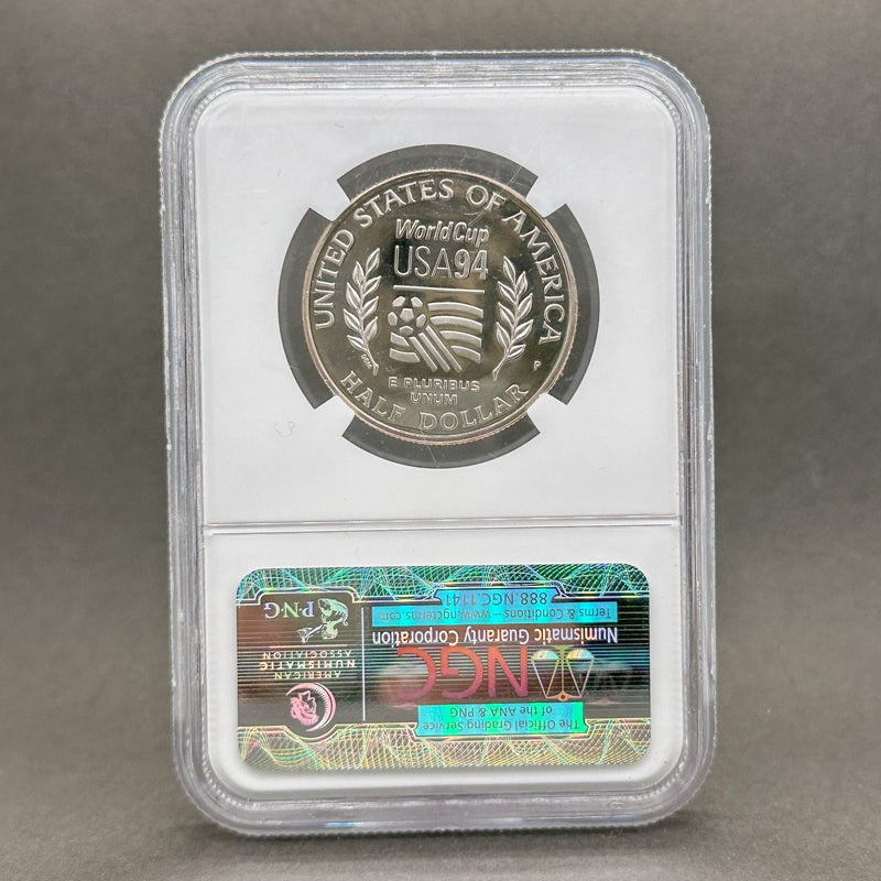 Estate 1994 P World Cup 50c Coin NGC PF 69 Ultra Cameo - Walter Bauman Jewelers