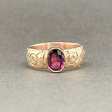 Estate 9K R Gold 1.02ct Garnet Ring - Walter Bauman Jewelers