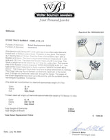 Estate 9K W Gold 0.43ctw G - H/VS1 - SI1 Diamond Order of the Eastern Star Crown Pin - Walter Bauman Jewelers