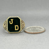 Estate Art Deco 14K Y Gold 11.95 Onyx Men’s Signet Ring - Walter Bauman Jewelers