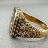 Estate Art Deco 14K Y Gold 11.95 Onyx Men’s Signet Ring - Walter Bauman Jewelers