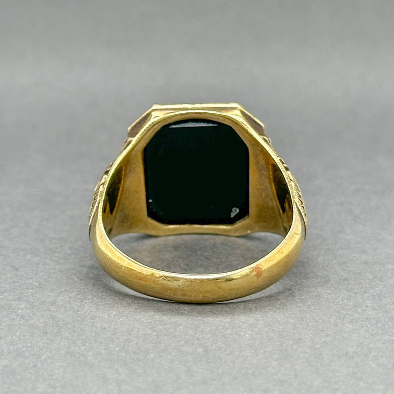 Estate Art Deco 14K Y Gold 11.95 Onyx Men’s Signet Ring - Walter Bauman Jewelers