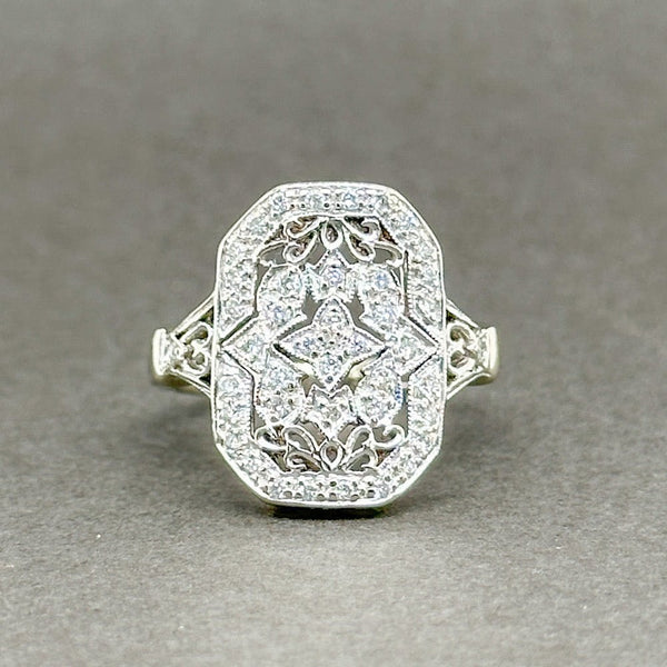 Estate Art Deco 18K W Gold 0.25ctw G-H/SI2-I1 Diamond Ring - Walter Bauman Jewelers