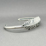 Estate Carolyn Pollack SS Feather Cuff Bracelet - Walter Bauman Jewelers