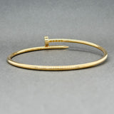 Estate Cartier 18K R Gold Juste Un Cloue Bangle Bracelet a - Walter Bauman Jewelers