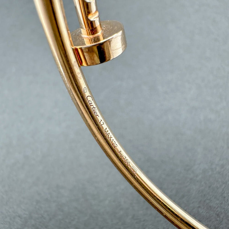 Estate Cartier 18K R Gold Juste Un Cloue Bangle Bracelet b - Walter Bauman Jewelers