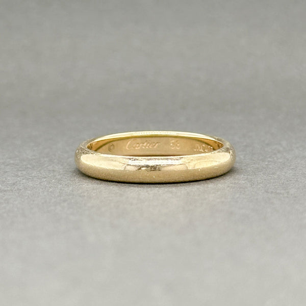 Estate Cartier 18K Y Gold 1895 Wedding Ring 3.5mm - Walter Bauman Jewelers