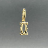 Estate Cartier 18K Y Gold Double C De Cartier Décor Pendant - Walter Bauman Jewelers