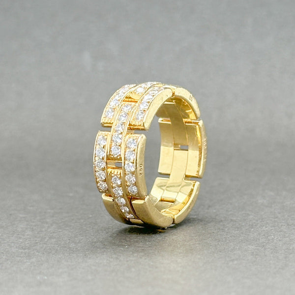 Estate Cartier 18K Y Gold Maillon Panthere 0.53ctw G/VS2 Diamond Ring - Walter Bauman Jewelers