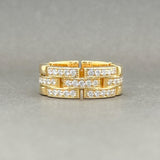 Estate Cartier 18K Y Gold Maillon Panthere 0.53ctw G/VS2 Diamond Ring - Walter Bauman Jewelers