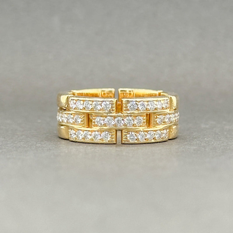 Estate Cartier 18K Y Gold Maillon Panthere 0.53ctw G/VS2 Diamond Ring - Walter Bauman Jewelers