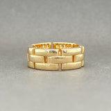 Estate Cartier 18K Y Gold Maillon Panthere 0.53ctw G/VS2 Diamond Ring - Walter Bauman Jewelers