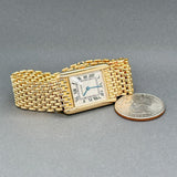 Estate Cartier 18K Y Gold Tank Louise Quartz Watch Ref#3870 - Walter Bauman Jewelers