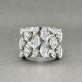 Estate Cartier Diadea 18K W Gold 1.62ctw G/VS1 Diamond Tremblant Ring - Walter Bauman Jewelers