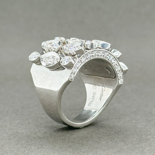 Estate Cartier Diadea 18K W Gold 1.62ctw G/VS1 Diamond Tremblant Ring - Walter Bauman Jewelers