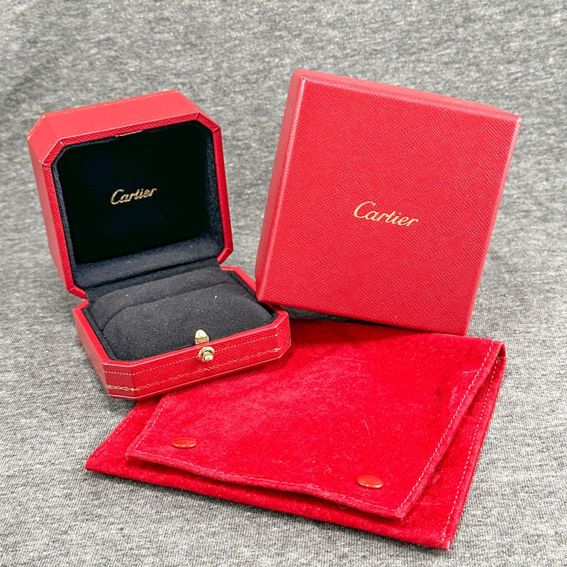 Estate Cartier Red Inner & Outer Box w. Pouch (Empty) - Walter Bauman Jewelers