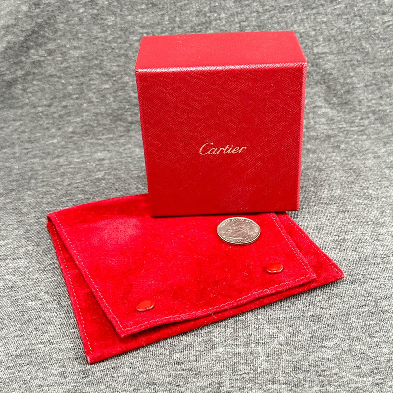 Estate Cartier Red Inner & Outer Box w. Pouch (Empty) - Walter Bauman Jewelers