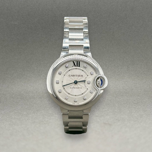 Estate Cartier Women’s Ballon Bleu Automatic Watch Ref#W4BB0021 3489 - Walter Bauman Jewelers