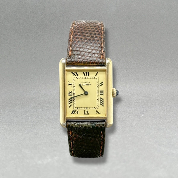 Estate Cartier YGP SS Must De Cartier Mechanical Watch - Walter Bauman Jewelers