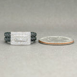 Estate Charriol 18K W Gold G-H/SI1-2 Diamond Cable Ring - Walter Bauman Jewelers