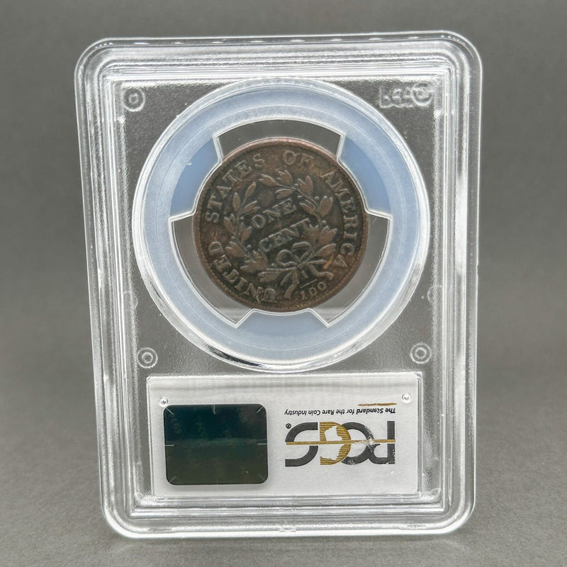 Estate Copper 1802 Draped Bust 1 Cent PCGS VF20BN - Walter Bauman Jewelers