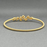 Estate David Yurman 18K Y Gold 0.54ctw Yellow Diamond Chatelaine Bangle - Walter Bauman Jewelers