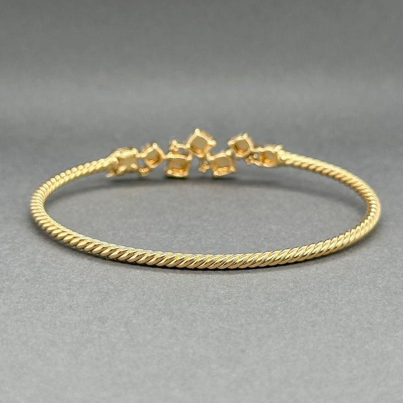 Estate David Yurman 18K Y Gold 0.54ctw Yellow Diamond Chatelaine Bangle - Walter Bauman Jewelers