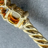 Estate David Yurman 18K Y Gold 0.54ctw Yellow Diamond Chatelaine Bangle - Walter Bauman Jewelers