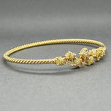 Estate David Yurman 18K Y Gold 0.54ctw Yellow Diamond Chatelaine Bangle - Walter Bauman Jewelers