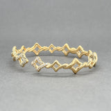 Estate David Yurman 18K Y Gold Diamond Venetian Quatrefoil Bracelet - Walter Bauman Jewelers