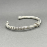 Estate David Yurman SS 0.19ctw G - H/SI1 - 2 Diamond X Station Cuff Bracelet - Walter Bauman Jewelers