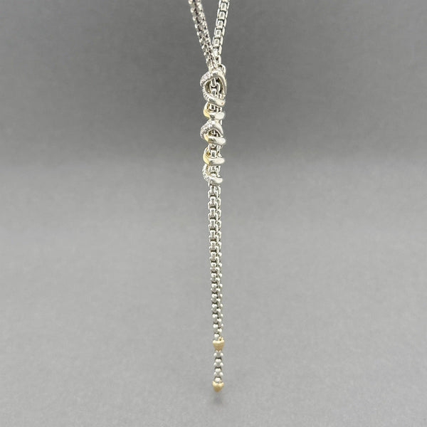 Estate David Yurman SS 0.26ctw G - H/SI1 - 2 Diamond Helena Y Necklace - Walter Bauman Jewelers