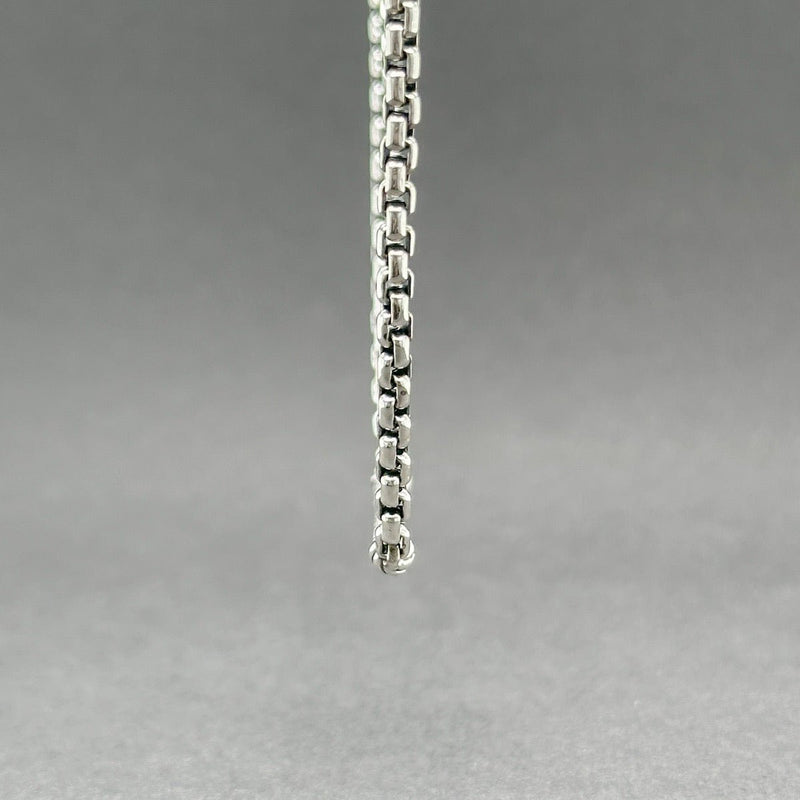 Estate David Yurman SS 0.35ctw G - H/SI1 - Diamond Petite Metro Bar Necklace - Walter Bauman Jewelers