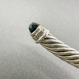 Estate David Yurman SS 0.63ctw Onyx & 0.08ctw Diamond Classic Cable Bracelet - Walter Bauman Jewelers