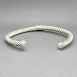 Estate David Yurman SS 14 X Classic Cable Cuff Bracelet - Walter Bauman Jewelers