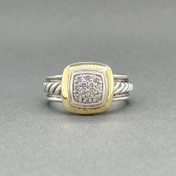 Estate David Yurman SS 18 0.15ctw I - J/SI1 - 2 Diamond Albion Ring - Walter Bauman Jewelers