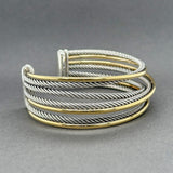 Estate David Yurman SS 18 7 Row Crossover Cuff Bracelet - Walter Bauman Jewelers