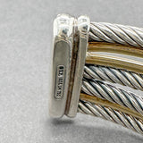 Estate David Yurman SS 18 7 Row Crossover Cuff Bracelet - Walter Bauman Jewelers