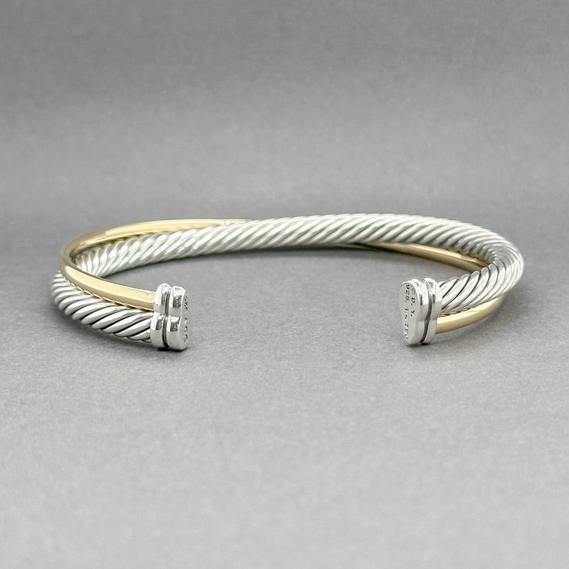 Estate David Yurman SS 18 Crossover Cuff Bracelet - Walter Bauman Jewelers