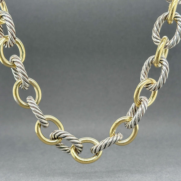 Estate David Yurman SS 18 Oval Link 18.5” Necklace - Walter Bauman Jewelers