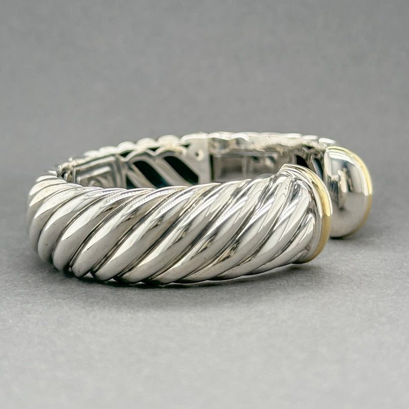 Estate David Yurman SS 18 Sculpted Cable Bracelet - Walter Bauman Jewelers