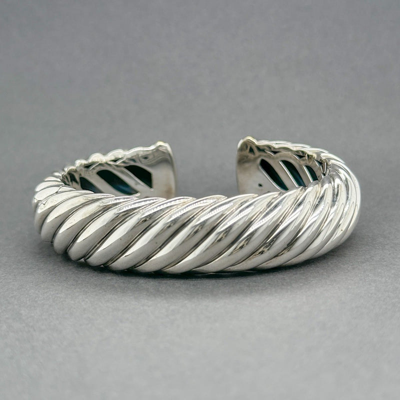 Estate David Yurman SS 18 Sculpted Cable Bracelet - Walter Bauman Jewelers